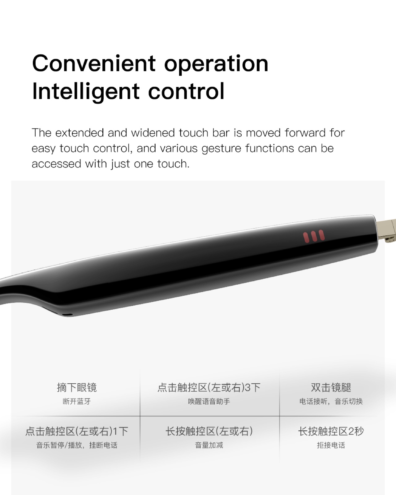 OXIVUE M01PRO AI smart glasses — feature detail 10
