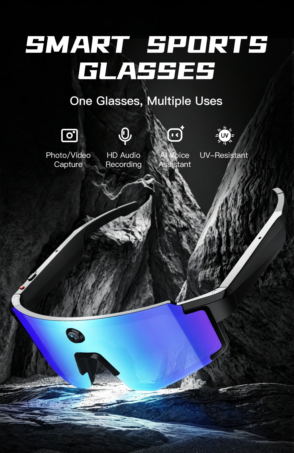 OXIVUE M14 AI smart glasses — feature detail 01