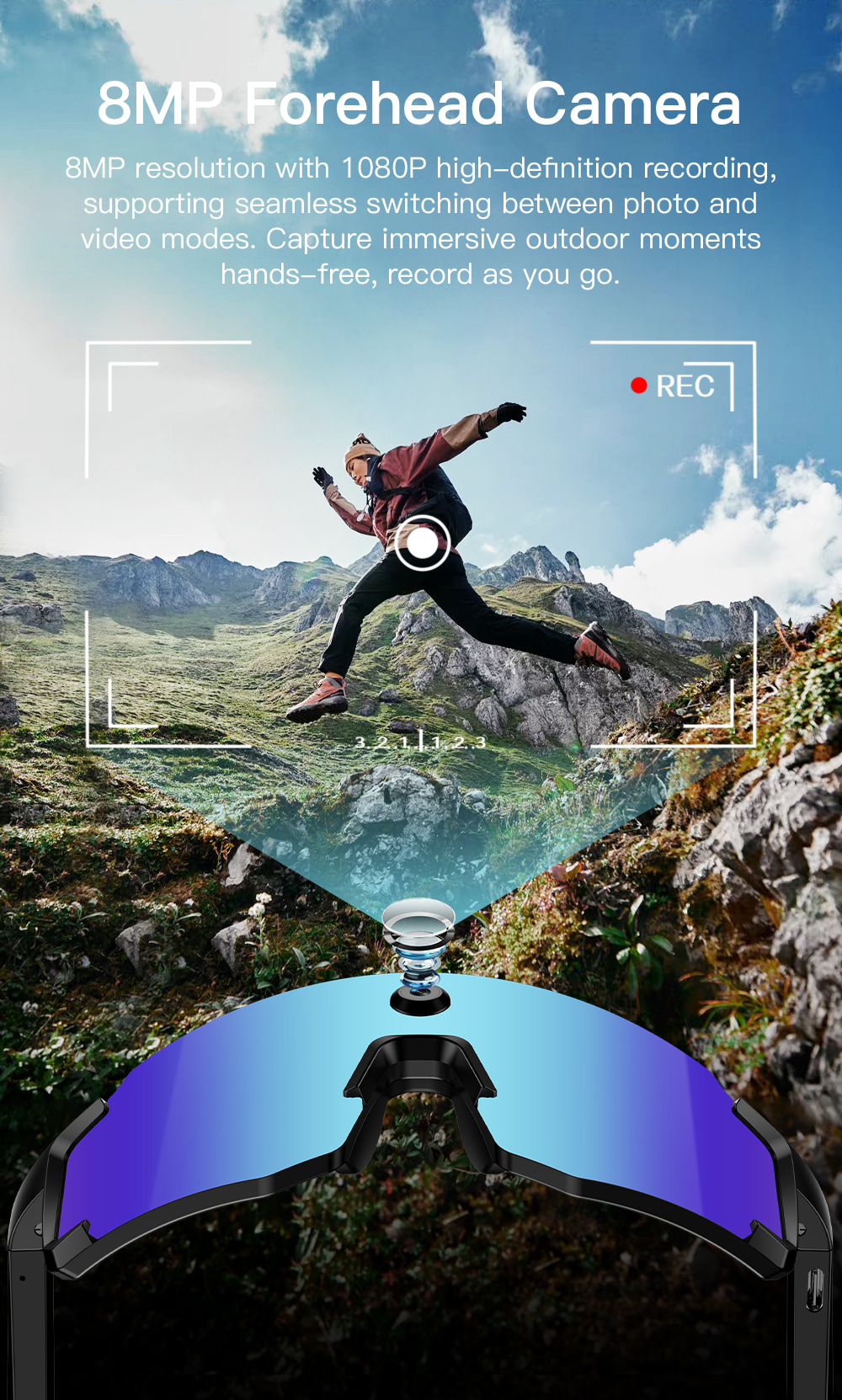 OXIVUE M14 AI smart glasses — feature detail 04