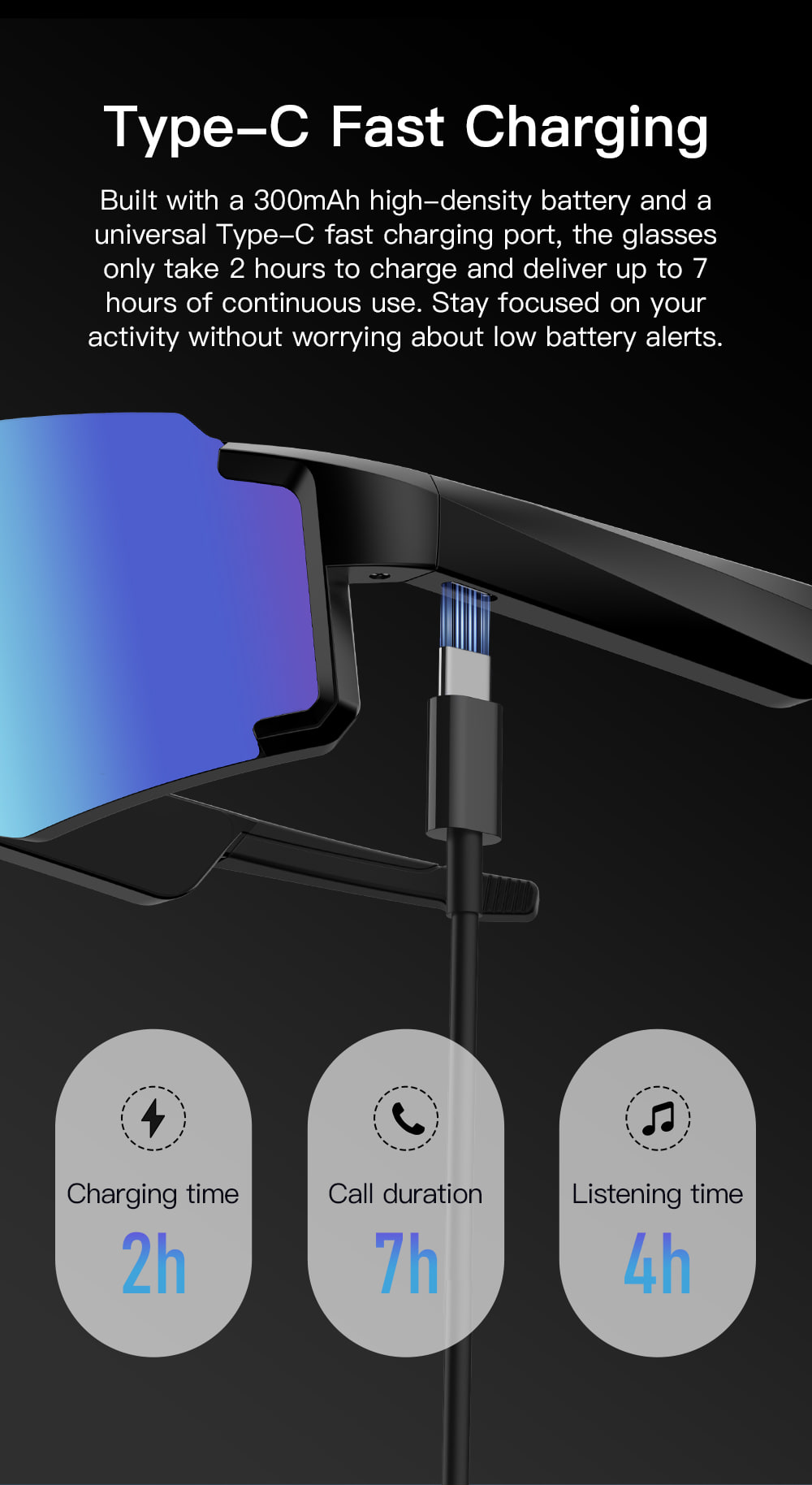 OXIVUE M14 AI smart glasses — feature detail 07